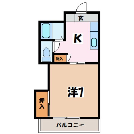 平田駅 徒歩30分 1階の物件間取画像